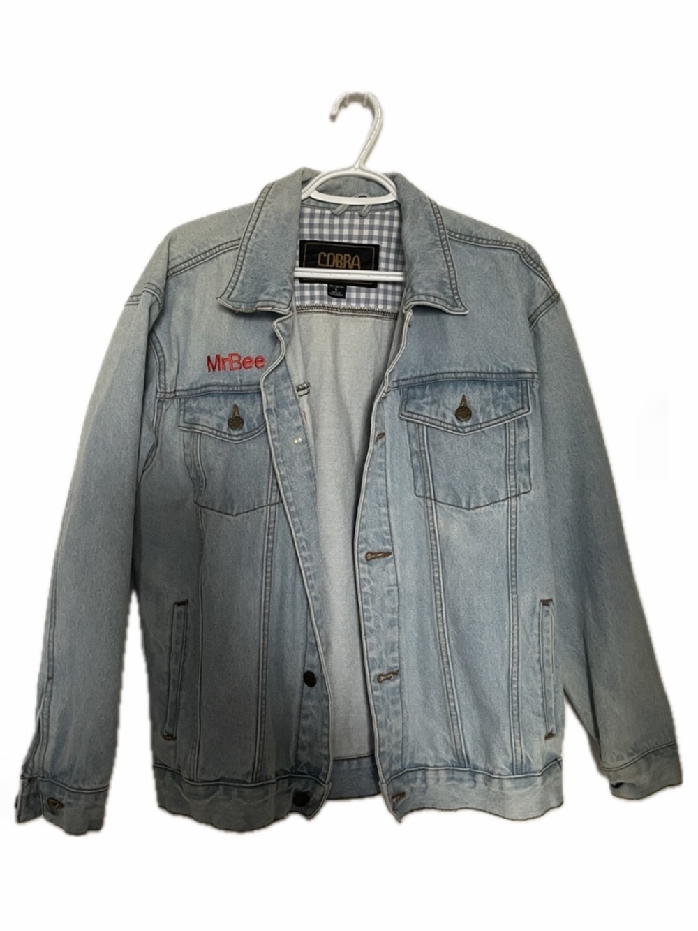 Cobra Light Blue Denim Jacket - Men's Light Wash Shirt Jacket
